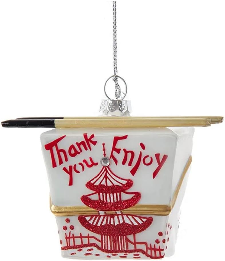 The Bridge Collection Take Out Box Christmas Ornament