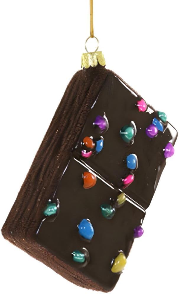 Cody Foster Co Cosmic Brownie Glass Ornament 4 Inches