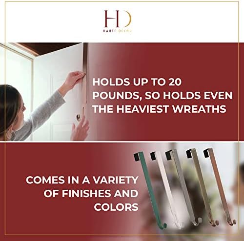 Haute Decor Adjustable Wreath Hanger with Pumpkin Icon