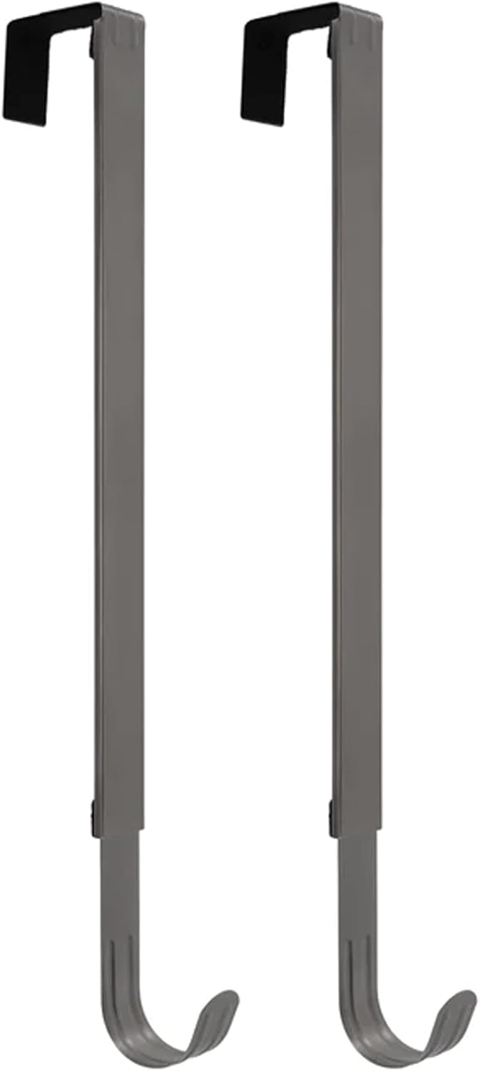 Haute Decor Adjustable Wreath Hanger 2-Pack Brushed Nickel