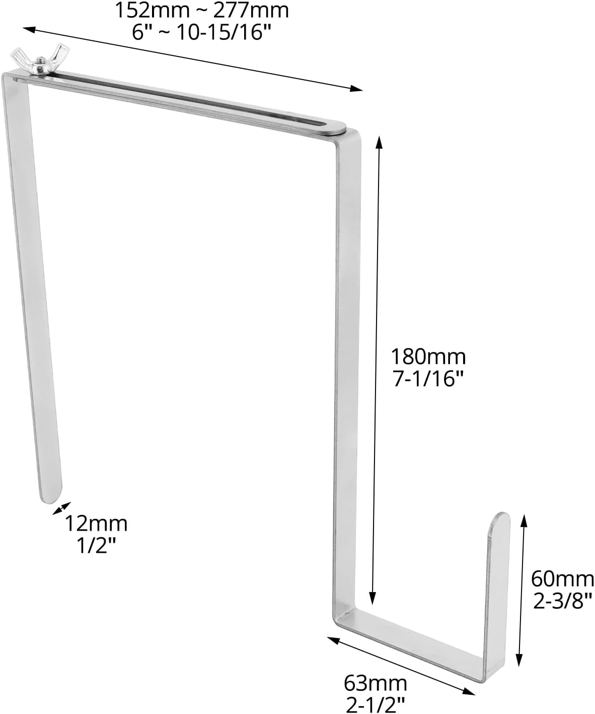 QWORK Christmas Headstone Wreath Hanger - 2 Pcs Adjustable Stainless Steel