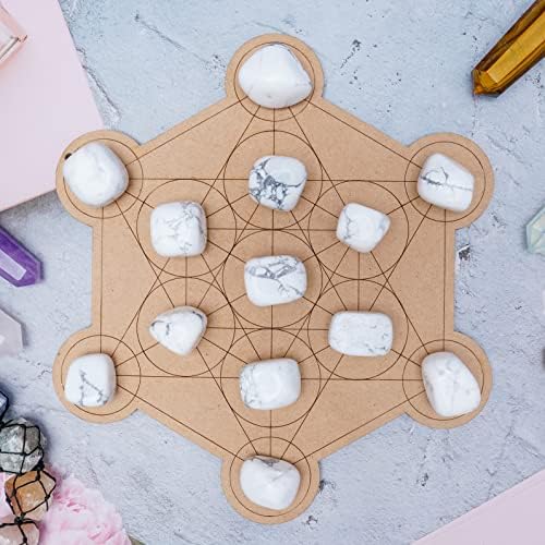 Howlite Tumbled Stones - 13 Pieces Set - Reiki Healing Home Decor