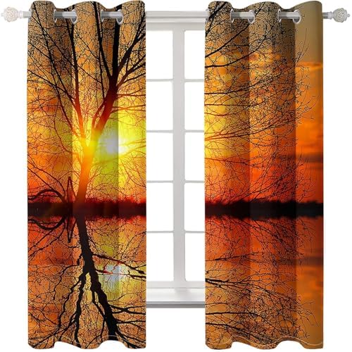 Homxi 2 Pack Blackout Curtains with Grommet