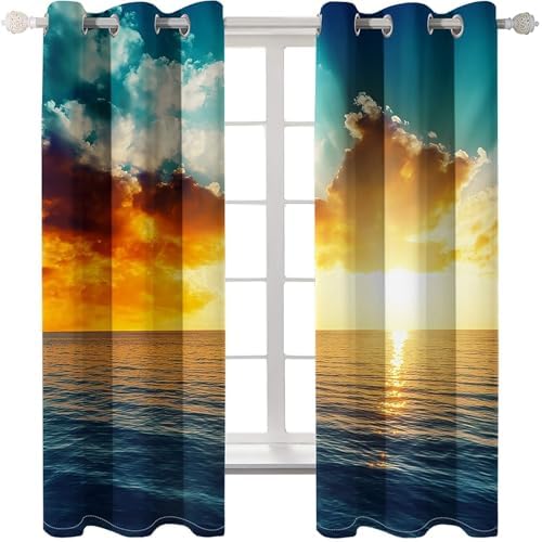 Homxi Blackout Curtains Set of 2 for Bedroom and Living Room