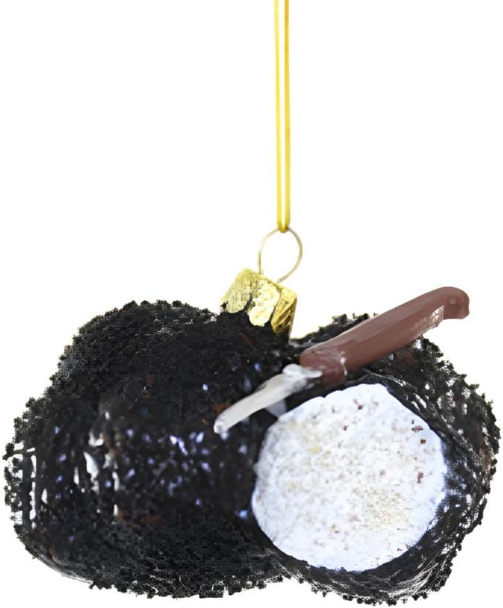 Cody Foster Co Black Truffles Christmas Ornament