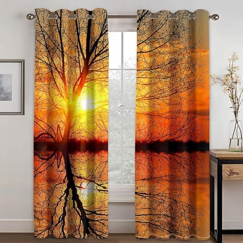 Homxi 2 Pack Blackout Curtains with Grommet