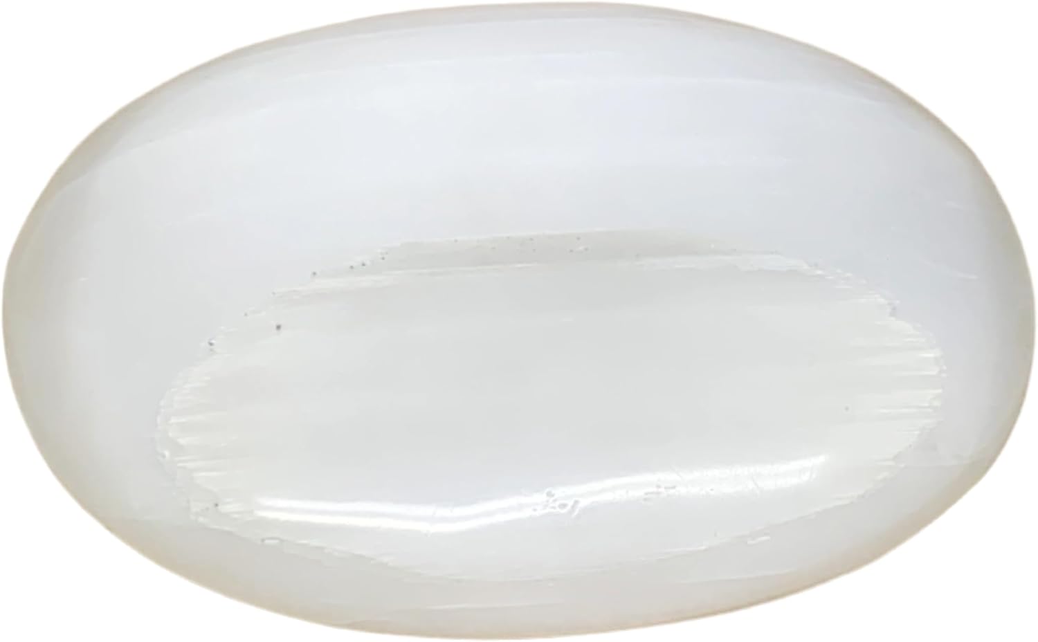 WatanGems Large Natural Selenite Palm-Stone Crystal Pillow Shape 06lbs