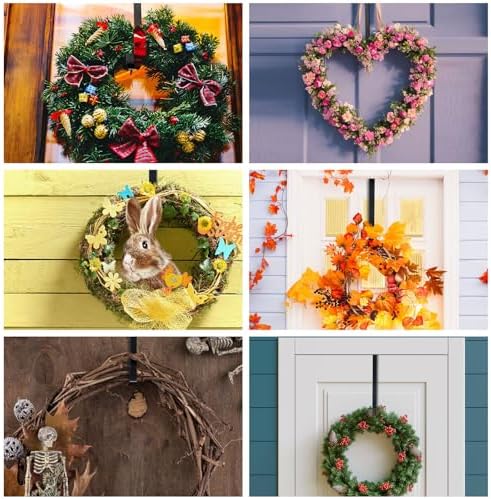 2 Pcs 12 Inches Double Sided Wreath Hanger for Front Door