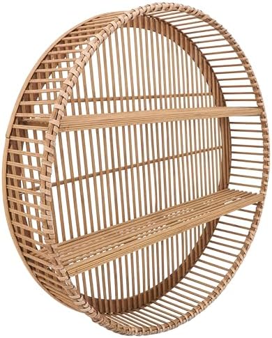 Sagebrook Home Bamboo Wall Shelf - 31 Boho Floating Shelf
