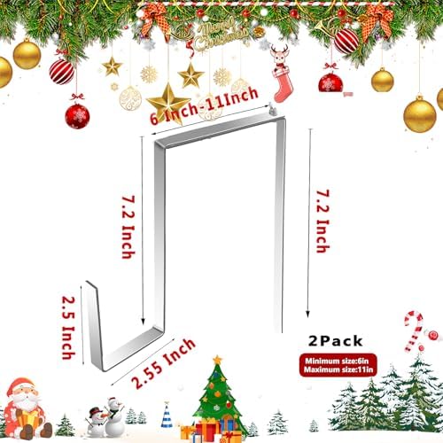 4 PCS Wreath Holder for Cemetery Front Door