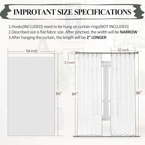 Gold Sheer Curtains 102 Inch Long 2 Panels