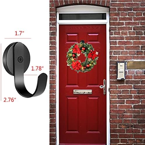 Shengding Magnetic Wreath Hangers 2Pcs Front Door Christmas Decorations