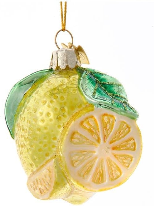 Kurt Adler Glass Lemon Ornament