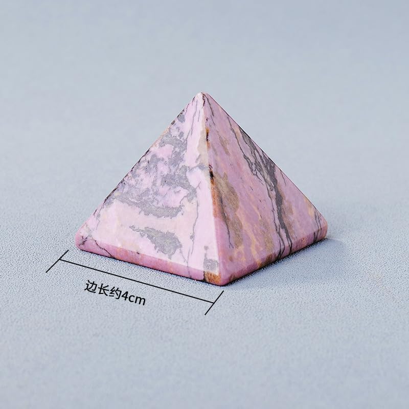 1 Piece White Natural Crystal Pyramid Ornament for Healing and Positive Energy