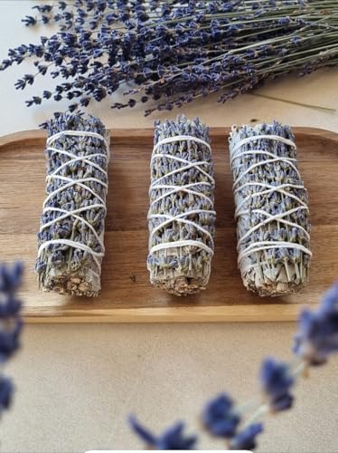Organic Lavender Smudge Sticks 10cm