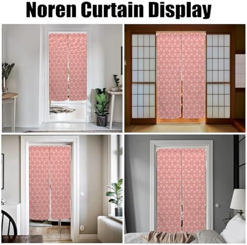 Blooming Flowers Door Tapestry Japanese Noren Curtain 34x60