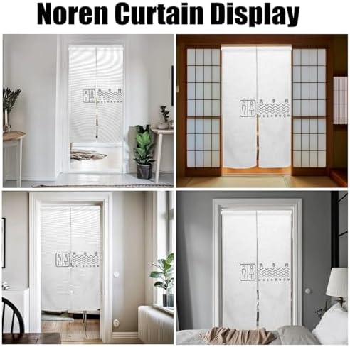 Japanese Noren Door Curtain for Privacy 34x60 Inches