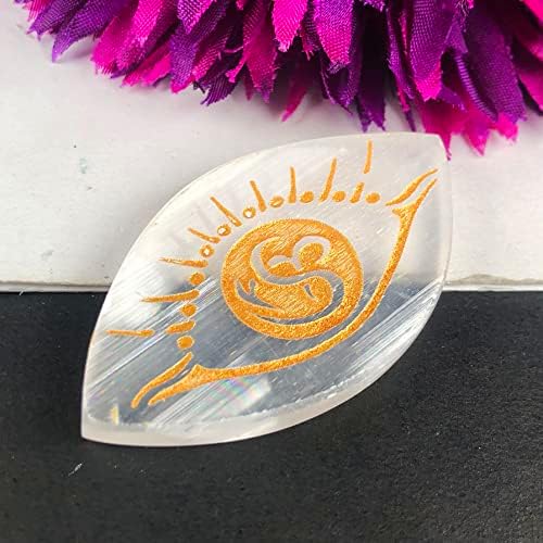 Selenite Eye Healing Plate Clear White 33x60x5 mm
