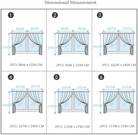 Grommet Blackout Curtains 2 Panel Set for Balcony and Living Room