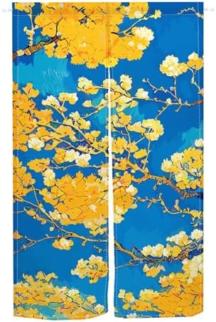 Leowefowa Japanese Noren Door Curtain Panel 34x60