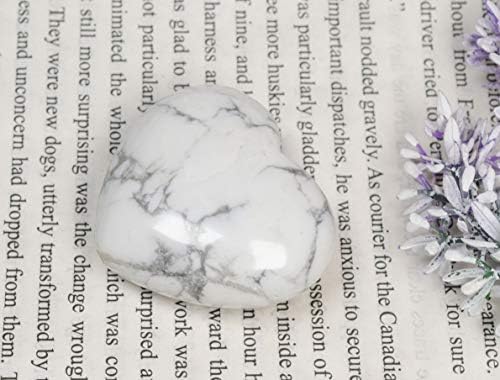 30mm Natural Crystal Quartz Heart Shaped Palm Stone Chakra Balancing
