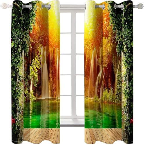 Homxi Blackout Curtains 2 Panels Set 2 x 60W x 90H In