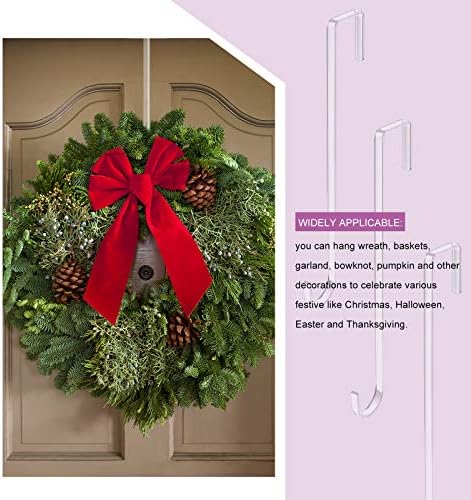Ripeng 2pcs 12 Inch Plastic Wreath Hanger for Front Door