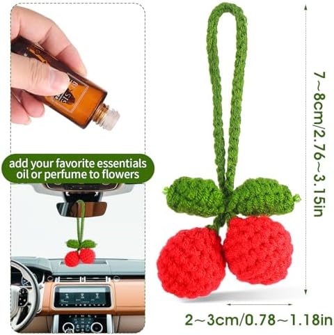 Cute Cherry Car Mirror Hanging Ornament