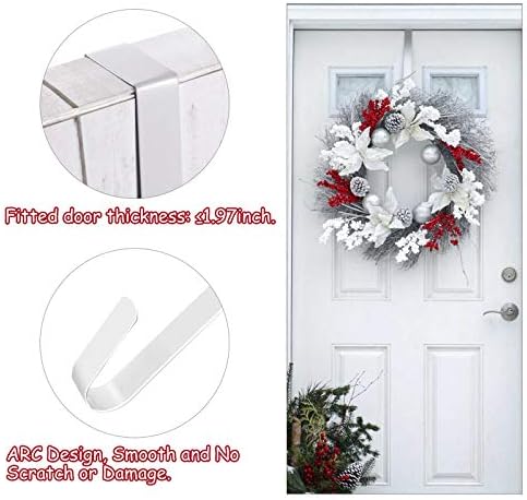 Zhehao 3 Pack Christmas Metal Wreath Hangers