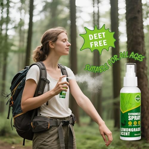 DERDUFT Citronella Spray 200ml DEET-Free Natural Scent
