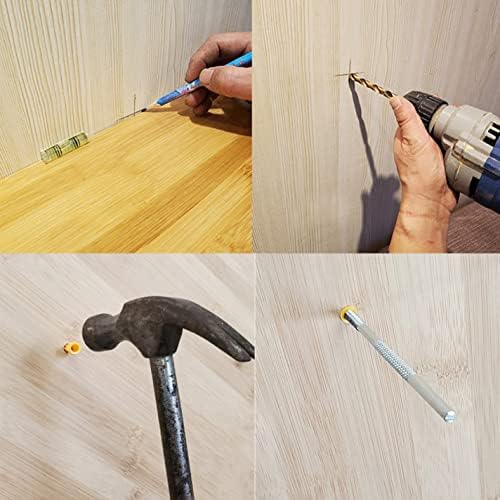JOIKIT 4 Piece 16 Inch Bamboo Floating Shelves Wall Mounted