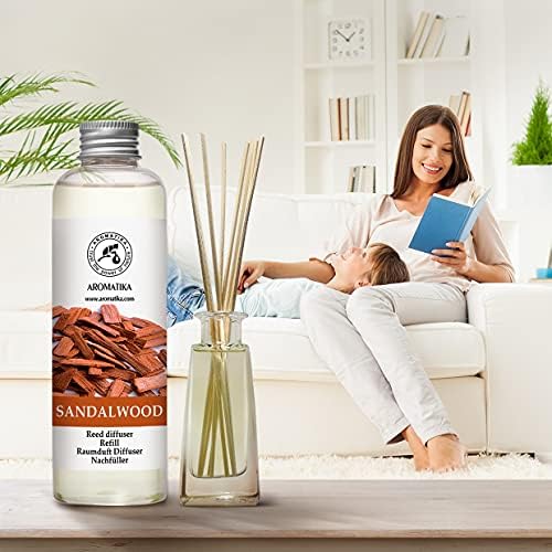 Sandalwood Reed Diffuser Refill 200ml - Natural Home Fragrance