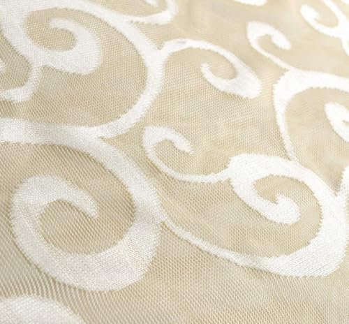 Modern Minimalist White Semi Sheer Curtain Panel