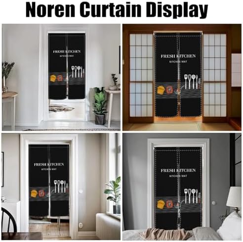 Japanese Noren Doorway Curtain 34x60 Inch