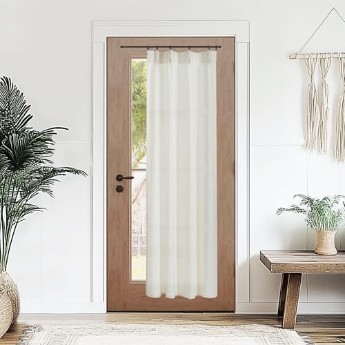 French Door Curtain Panel Sheer Privacy Linen