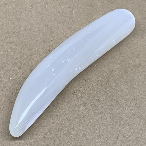 Natural Solid Selenite Crystal Wand Polished