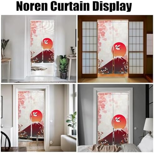 Long Japanese Noren Door Curtain Boho Style