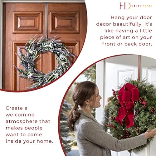 Haute Decor Adjustable Wreath Hanger 2 Pack Bronze