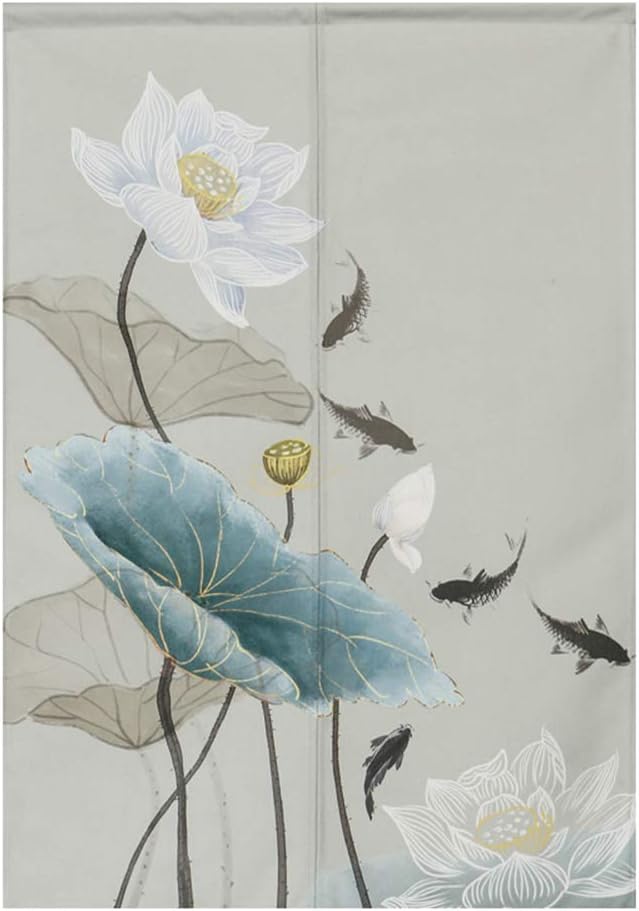 BAIHT HOME Lotus Design Door Curtain 33x47 Inches