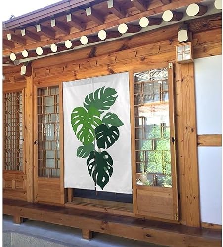 Monstera Door Curtain for Home Decor
