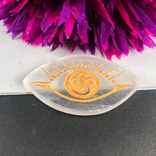 Selenite Eye Healing Plate Clear White 33x60x5 mm