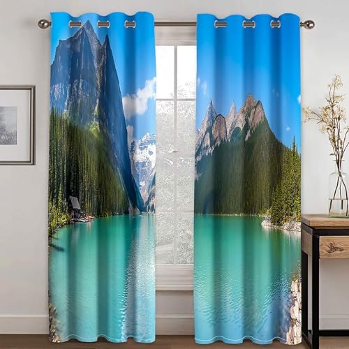 Homxi Blackout Window Curtains 2 Panels 84x90 Inches