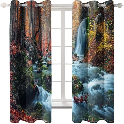 Homxi Blackout Curtains 2 Panels for Balcony Living Room