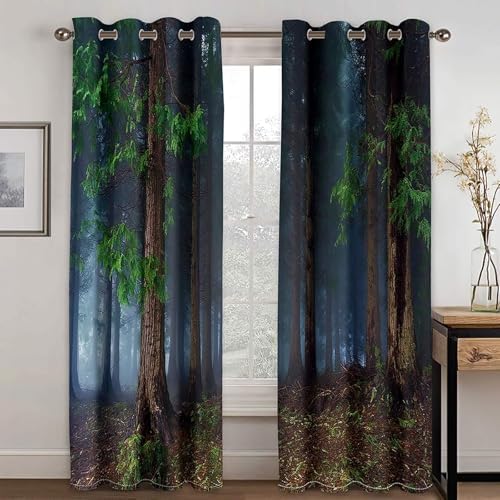 Homxi Blackout Curtains 2 Panel Set 2 x 52W x 90H In