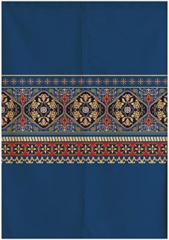 Japanese Noren Door Curtain Boho Style Blue 256x355 Inch