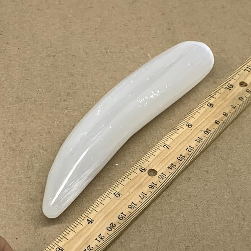 Natural Selenite Crystal Wand Polished 7x14 063 Lbs B36495
