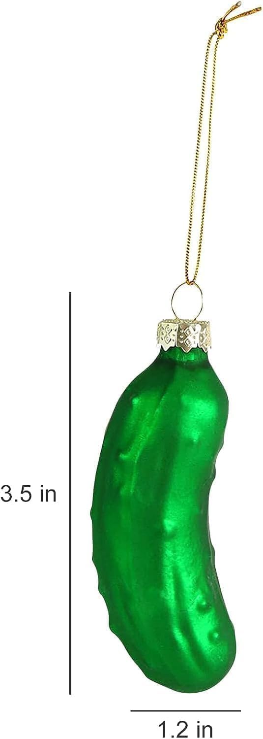 Green Christmas Pickle Tree Ornament
