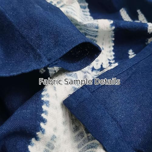 Hand Dyed Japanese Noren Curtain - Lucky Knot Indigo 335x59in