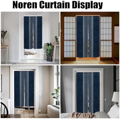 Noren Doorway Curtain Royal Blue Hanging Panel