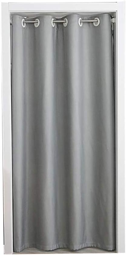 Pureaqu Grommet Grey Doorway Curtain Panel 79 Inches Long
